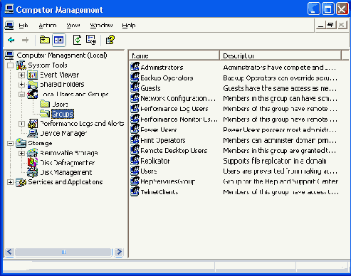  Local Users and Groups